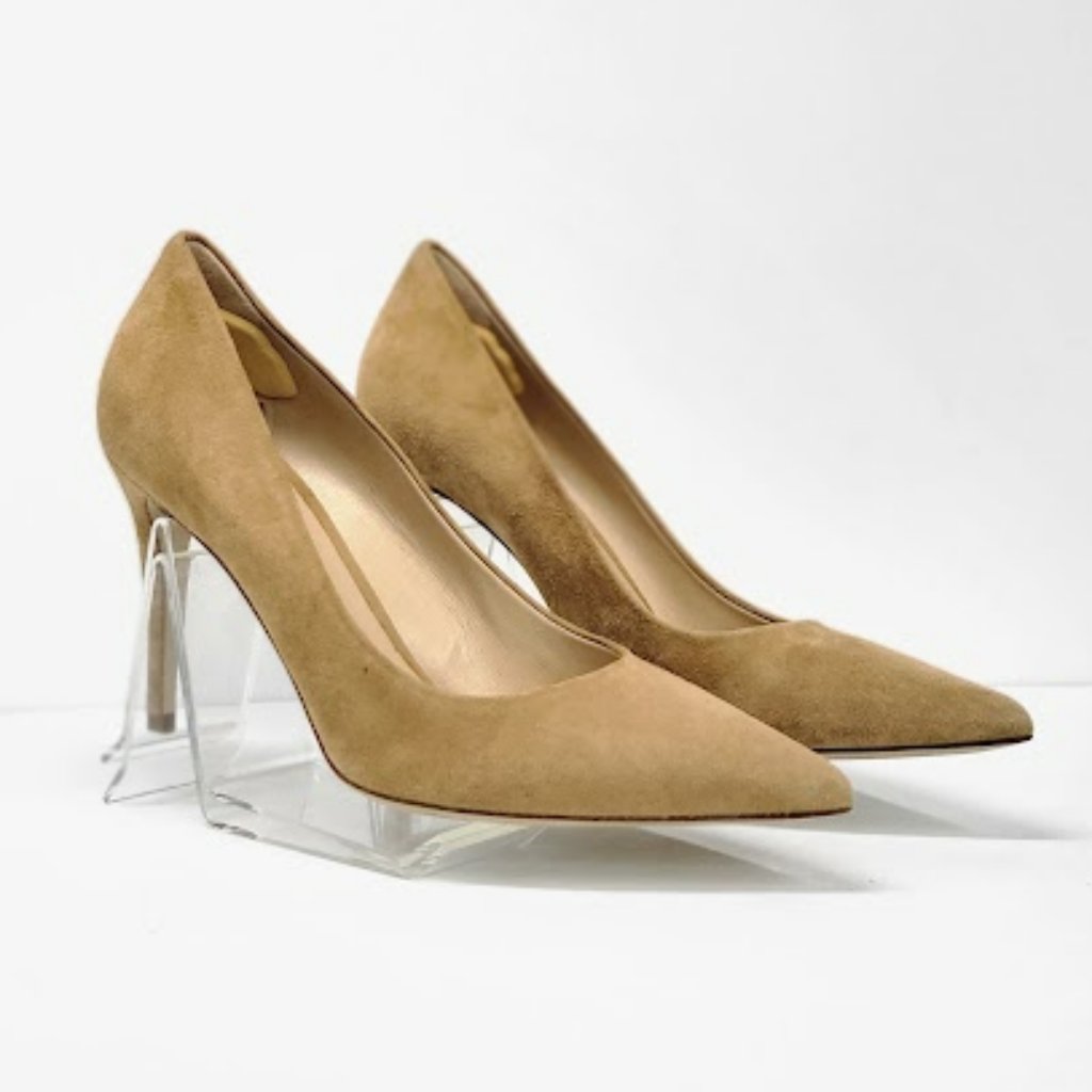 M Gemi Women's Esatto Classic Suede Pumps Pointed Toe Heels Size 38 (Us 7.5)